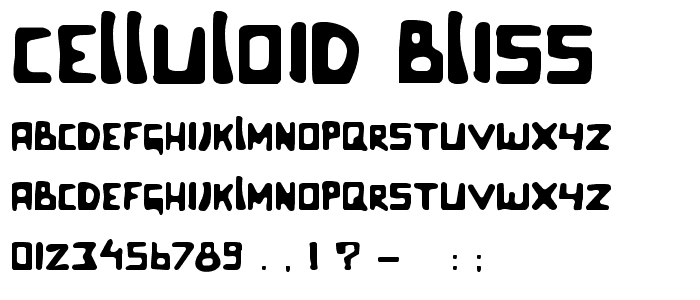 Celluloid Bliss font